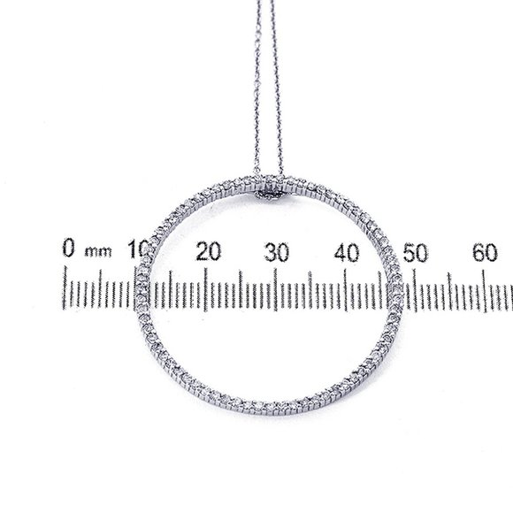 0.75 Carat Diamond Eternity Pendant Necklace - Picture 4 of 10